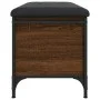 Brown oak engineered wood storage bench 82x42x45 cm by , Benches for halls and storage - Ref: Foro24-835146, Price: 77,03 €, ...