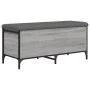 Sonoma gray engineering wood storage bench 102x42x45 cm by , Benches for halls and storage - Ref: Foro24-835150, Price: 86,84...