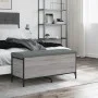 Sonoma gray engineering wood storage bench 102x42x45 cm by , Benches for halls and storage - Ref: Foro24-835150, Price: 86,84...