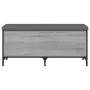 Sonoma gray engineering wood storage bench 102x42x45 cm by , Benches for halls and storage - Ref: Foro24-835150, Price: 86,84...