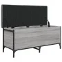 Sonoma gray engineering wood storage bench 102x42x45 cm by , Benches for halls and storage - Ref: Foro24-835150, Price: 86,84...