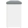 Weiße Schuhbank aus Holzwerkstoff, 102 x 32 x 50 cm von , Bänke für Hallen und Lager - Ref: Foro24-835110, Preis: 73,04 €, Ra...