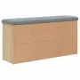 Shoe bench engineered wood Sonoma oak 102x32x50 cm by , Benches for halls and storage - Ref: Foro24-835112, Price: 75,89 €, D...