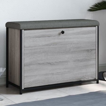 Schuhbank mit Klappschublade Sonoma grau 82x32x56 cm von , Bänke für Hallen und Lager - Ref: Foro24-835125, Preis: 82,03 €, R...