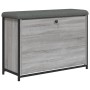 Schuhbank mit Klappschublade Sonoma grau 82x32x56 cm von , Bänke für Hallen und Lager - Ref: Foro24-835125, Preis: 82,03 €, R...