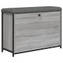 Schuhbank mit Klappschublade Sonoma grau 82x32x56 cm von , Bänke für Hallen und Lager - Ref: Foro24-835125, Preis: 81,38 €, R...