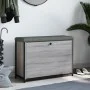 Schuhbank mit Klappschublade Sonoma grau 82x32x56 cm von , Bänke für Hallen und Lager - Ref: Foro24-835125, Preis: 81,38 €, R...