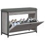 Schuhbank mit Klappschublade Sonoma grau 82x32x56 cm von , Bänke für Hallen und Lager - Ref: Foro24-835125, Preis: 82,03 €, R...