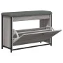 Schuhbank mit Klappschublade Sonoma grau 82x32x56 cm von , Bänke für Hallen und Lager - Ref: Foro24-835125, Preis: 81,38 €, R...