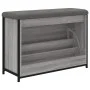 Schuhbank mit Klappschublade Sonoma grau 82x32x56 cm von , Bänke für Hallen und Lager - Ref: Foro24-835125, Preis: 81,38 €, R...