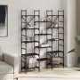 Regal aus braunem Eichenholzwerkstoff, 127,5 x 28,5 x 172,5 cm von , Bücherregale und Regale - Ref: Foro24-838872, Preis: 110...