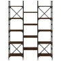 Brown oak engineered wood shelf 127.5x28.5x172.5cm by , Bookcases and shelves - Ref: Foro24-838872, Price: 109,53 €, Discount: %