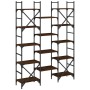 Regal aus braunem Eichenholzwerkstoff, 127,5 x 28,5 x 172,5 cm von , Bücherregale und Regale - Ref: Foro24-838872, Preis: 110...
