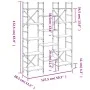 Brown oak engineered wood shelf 127.5x28.5x172.5cm by , Bookcases and shelves - Ref: Foro24-838872, Price: 109,53 €, Discount: %
