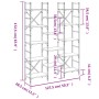 Regal aus braunem Eichenholzwerkstoff, 127,5 x 28,5 x 172,5 cm von , Bücherregale und Regale - Ref: Foro24-838872, Preis: 110...