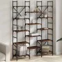 Engineered wood shelf smoked oak 127.5x28.5x172.5 cm by , Bookcases and shelves - Ref: Foro24-838870, Price: 116,57 €, Discou...