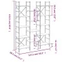 Engineered wood shelf smoked oak 127.5x28.5x172.5 cm by , Bookcases and shelves - Ref: Foro24-838870, Price: 116,57 €, Discou...