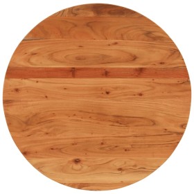 Tablero de mesa redondo madera maciza de acacia Ø70x3,8 cm