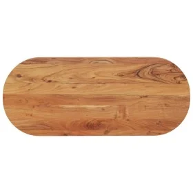 Ovale Tischplatte aus massivem Akazienholz 120x50x3,8 cm von , Tischplatten - Ref: Foro24-370098, Preis: 94,13 €, Rabatt: %