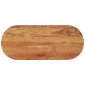 Tablero de mesa ovalado madera maciza de acacia 120x50x3,8 cm