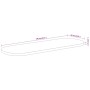 Ovale Tischplatte aus massivem Akazienholz 140x60x2,5cm von , Tischplatten - Ref: Foro24-370091, Preis: 136,49 €, Rabatt: %