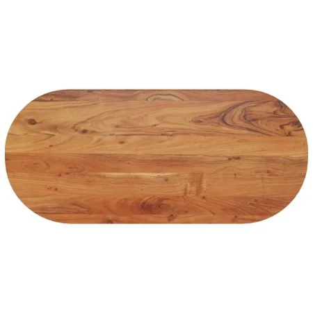 Oval table top solid acacia wood 90x40x3.8 cm by , Table tops - Ref: Foro24-370093, Price: 55,82 €, Discount: %