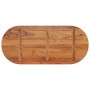 Ovale Tischplatte aus massivem Akazienholz 90x40x3,8 cm von , Tischplatten - Ref: Foro24-370093, Preis: 56,71 €, Rabatt: %