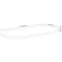Oval table top solid acacia wood 90x40x3.8 cm by , Table tops - Ref: Foro24-370093, Price: 55,82 €, Discount: %