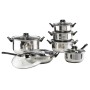 HI Edelstahl-Kochgeschirrset 12-teilig von HI, Kochgeschirr - Ref: Foro24-423938, Preis: 59,98 €, Rabatt: %