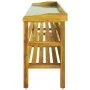Potting bench with 2 shelves solid acacia wood+zinc by vidaXL, Gardening tables - Ref: Foro24-43795, Price: 109,01 €, Discoun...
