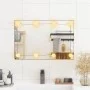 Rectangular wall mirror with glass LED lights 40x60 cm by , Mirrors - Ref: Foro24-3189152, Price: 40,27 €, Discount: %