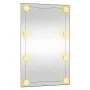 Rectangular wall mirror with glass LED lights 40x60 cm by , Mirrors - Ref: Foro24-3189152, Price: 40,27 €, Discount: %