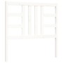 White solid wood bed frame with headboard 100x200 cm by , Beds and slatted bases - Ref: Foro24-3191962, Price: 130,15 €, Disc...
