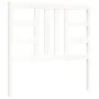 White solid wood bed frame with headboard 100x200 cm by , Beds and slatted bases - Ref: Foro24-3191962, Price: 128,18 €, Disc...