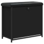 Banco zapatero con cajón abatible negro 62x32x56 cm by , Benches for halls and storage - Ref: Foro24-835117, Price: 70,79 €, ...