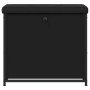 Banco zapatero con cajón abatible negro 62x32x56 cm by , Benches for halls and storage - Ref: Foro24-835117, Price: 70,79 €, ...