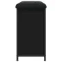 Banco zapatero con cajón abatible negro 62x32x56 cm de , Bancos para recibidores y almacenamiento - Ref: Foro24-835117, Preci...