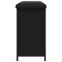 Banco zapatero con cajón abatible negro 62x32x56 cm by , Benches for halls and storage - Ref: Foro24-835117, Price: 70,79 €, ...