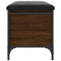 Banco con almacenaje madera ingeniería roble marrón 62x42x45 cm by , Benches for halls and storage - Ref: Foro24-835141, Pric...