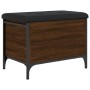 Banco con almacenaje madera ingeniería roble marrón 62x42x45 cm by , Benches for halls and storage - Ref: Foro24-835141, Pric...