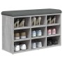Bank Schuhmacher aus grauem Sonoma-Ingenieurholz 82x32x50 cm von , Bänke für Hallen und Lager - Ref: Foro24-835108, Preis: 75...