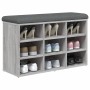 Bank Schuhmacher aus grauem Sonoma-Ingenieurholz 82x32x50 cm von , Bänke für Hallen und Lager - Ref: Foro24-835108, Preis: 75...
