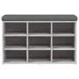 Banco zapatero madera de ingeniería gris Sonoma 82x32x50 cm de , Bancos para recibidores y almacenamiento - Ref: Foro24-83510...