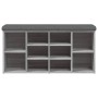 Banco zapatero madera de ingeniería gris Sonoma 102x32x50 cm by , Benches for halls and storage - Ref: Foro24-835115, Price: ...