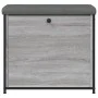 Banco zapatero con cajón abatible gris Sonoma 62x32x56 cm by , Benches for halls and storage - Ref: Foro24-835120, Price: 66,...