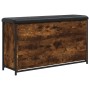 Banco zapatero con cajón abatible roble ahumado 102x32x56 cm by , Benches for halls and storage - Ref: Foro24-835129, Price: ...