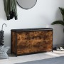 Schuhbank mit klappbarer Schublade in geräucherter Eiche, 102x32x56 cm. von , Bänke für Hallen und Lager - Ref: Foro24-835129...