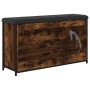 Banco zapatero con cajón abatible roble ahumado 102x32x56 cm by , Benches for halls and storage - Ref: Foro24-835129, Price: ...