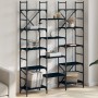 Estantería madera de ingeniería negra 127,5x28,5x172,5 cm by , Bookcases and shelves - Ref: Foro24-838868, Price: 111,13 €, D...