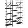 Estantería madera de ingeniería negra 127,5x28,5x172,5 cm by , Bookcases and shelves - Ref: Foro24-838868, Price: 109,73 €, D...